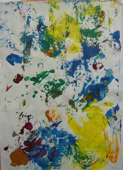 BLÜTENTRÄUME, Acryl auf Papier,70 x 49,5, März 2008